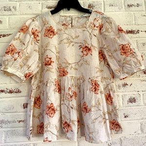 Zara peplum style top